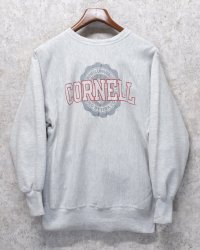 【USA製】ビンテージ【Champion】【チャンピオン】【リバースウィーブ】コーネル大学【カレッジスウェット】【グレー】【サイズXL】 
