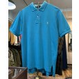 画像1: ビンテージ【ラルフローレン】 【POLO ralph lauren】【ターコイズブルー】【無地】【ポロシャツ】 【サイズＭ】 <br> (1)