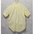 画像3: 【ビンテージ】【DOCKERS】ドッカーズ【胸フラップ刺繍】【黄色】【ロゴ入り】【ボタンダウン半袖シャツ】【サイズM】<br> (3)