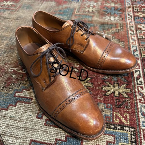 画像1: 【USA製】【アレンエドモンズ】【Allen Edmonds】ライトブラウン【ストレートチップ】【8 1/2D】【26.5cm程度】 