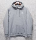 【ビンテージ】【アディダス】adidas【胸ロゴ刺繍】【グレー】パーカー【サイズＭ】 