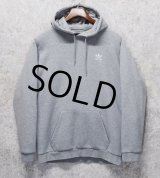 【ビンテージ】【アディダス】adidas【胸ロゴ刺繍】【グレー】パーカー【サイズＭ】 