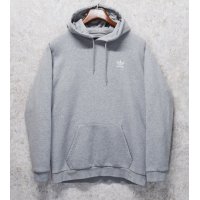 【ビンテージ】【アディダス】adidas【胸ロゴ刺繍】【グレー】パーカー【サイズＭ】 