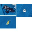 画像2: ビンテージ【ラルフローレン】 【POLO ralph lauren】【ターコイズブルー】【無地】【ポロシャツ】 【サイズＭ】 <br> (2)