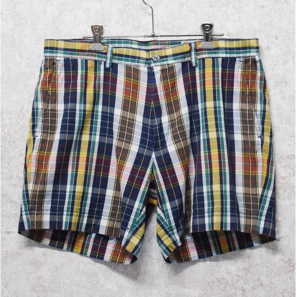 画像1: 【POLO RALPH LAUREN】ラルフローレン【India Madras】マドラスチェック【ショートパンツ】【コットンショーツ】【W３３】 