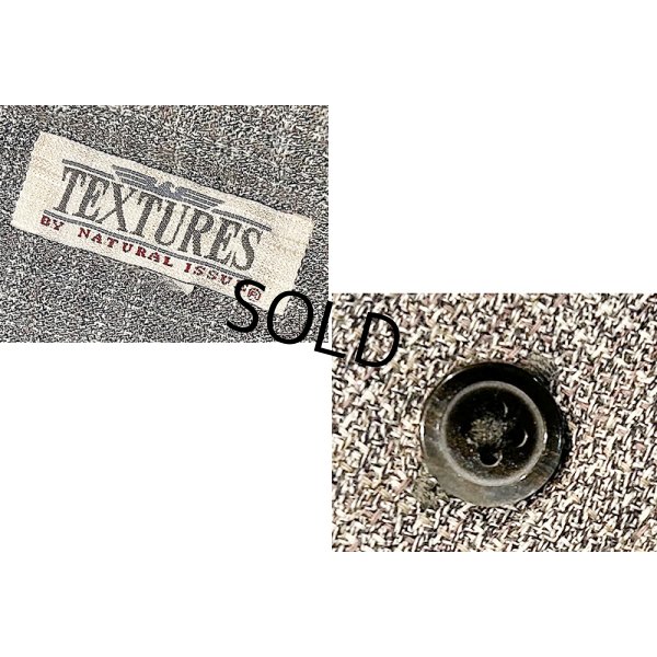 画像2: 【ビンテージ】【NATURAL ISSUE】【グレーx白】チェック【バンドカラーシャツ】 