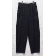 画像1: ビンテージ【FLORENZI】【7タックスラックス】【黒】【7タックパンツ】【W29程度】<br> (1)
