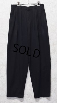 ビンテージ【FLORENZI】【7タックスラックス】【黒】【7タックパンツ】【W29程度】 