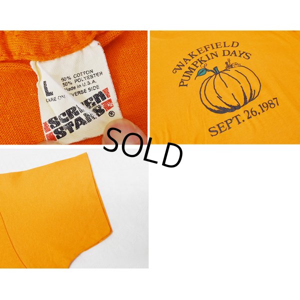 画像2: 【デッドストック】 80's【USA製】スクリーンスターズ【ビンテージ】【PUMPKIN DAYS】【Tシャツ】【サイズＬ】 
