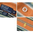 画像2: ビンテージ【ラルフローレン】 【POLO ralph lauren】【オレンジｘ緑】【ボーダー】【ポロシャツ】 【サイズＭ】 <br> (2)