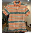画像1: ビンテージ【ラルフローレン】 【POLO ralph lauren】【オレンジｘ緑】【ボーダー】【ポロシャツ】 【サイズＭ】 <br> (1)