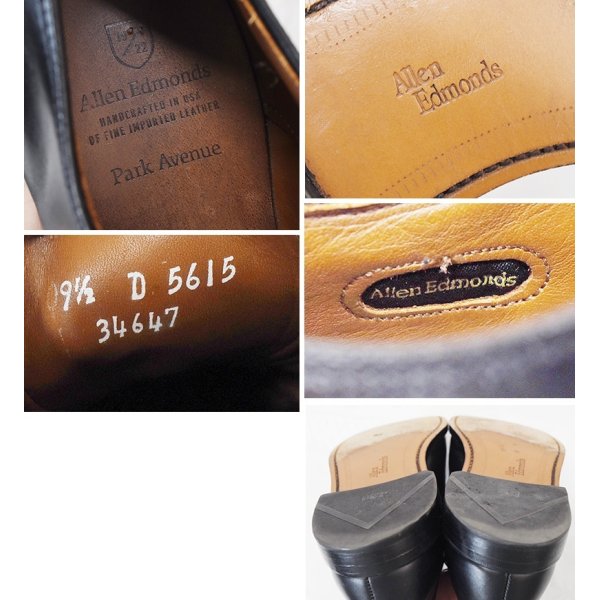 画像2: 【アレンエドモンズ】【Allen Edmonds】黒 ブラック【ストレートチップ】【9 1/2 D】【27.5cm程度】 