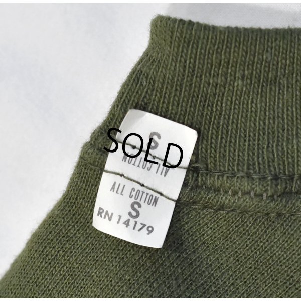 画像2: デッドストック 60's~【USA製】【ビンテージ】【Tultex製】【タルテックス】【ODカラー】【無地】【半袖スウェット】【サイズS】 