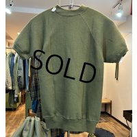 デッドストック 60's~【USA製】【ビンテージ】【Tultex製】【タルテックス】【ODカラー】【無地】【半袖スウェット】【サイズS】 