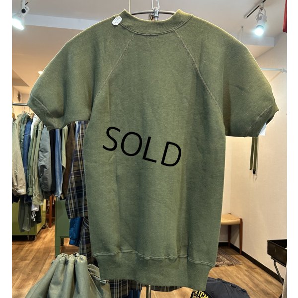 画像1: デッドストック 60's~【USA製】【ビンテージ】【Tultex製】【タルテックス】【ODカラー】【無地】【半袖スウェット】【サイズS】 