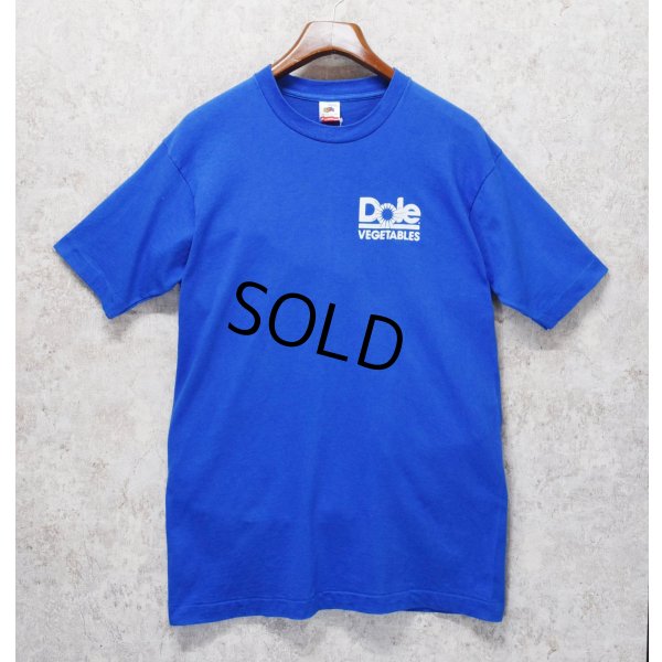 画像1: 90's【USA製】 ビンテージ【FRUIT OF THE LOOM 】フルーツオブザルーム【青】【Dole VEGETABLES】【 Tシャツ】【サイズL】 