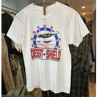 80's【USA製】【ビンテージ】【スクリーンスターズ】【DESERT SHIELD】白【Tシャツ】【サイズM】 