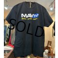 ビンテージ【Optima】オプティマ【MAVTV】マブティーブイ【黒】Tシャツ【サイズXL】 