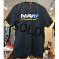 ビンテージ【Optima】オプティマ【MAVTV】マブティーブイ【黒】Tシャツ【サイズXL】 