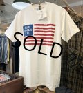 デッドストック 90's【シングルステッチ】【ONEITA】【オニータ】【ビンテージ】【THE BOYLE Co.】星条旗【生成り】【Ｔシャツ】【サイズM】 
