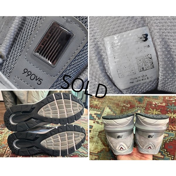 画像3: USA製【ニューバランス】new balance【990】【V5】グレー スニーカー【サイズ26cm】