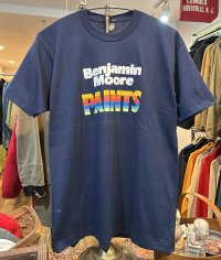 ほぼ未使用 90's【USA製】スクリーンスターズ【ビンテージ】【ベンジャミンムーア】【紺】【Tシャツ】【サイズＸＬ】 