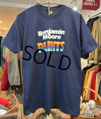 ほぼ未使用 90's【USA製】スクリーンスターズ【ビンテージ】【ベンジャミンムーア】【紺】【Tシャツ】【サイズＸＬ】 