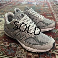 USA製【ニューバランス】new balance【990】【V5】グレー スニーカー【サイズ２６ｃｍ】 