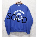 90's【USA製】【ビンテージ】【Lee】リー【BRAYTON BOBCATS】【青】【スウェット】【サイズＸＬ】 