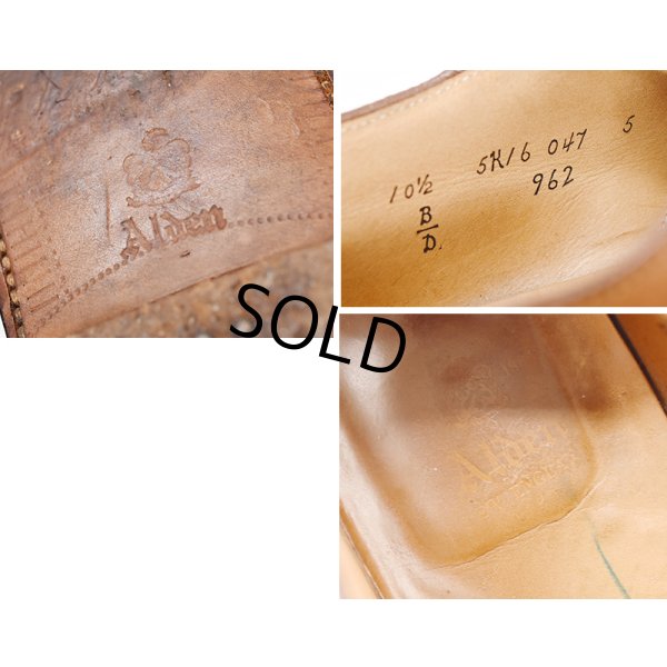 画像2: 【ビンテージ】【オールデン】alden【Uチップ】【Ｕチップ】ブラウン【レザーシューズ】【10 1/2】【28.5cm程度】 