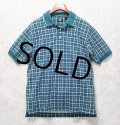 【ビンテージ】【DOCKERS】ドッカーズ【リーバイス】【緑×黄色チェック】【ボタンダウン半袖シャツ】【ポロシャツ】【サイズＭ】 
