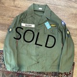 【60's】【米軍実物】【ビンテージ】【U.S.ARMY】【OG107】【ユーティリティシャツ】【サイズS】 