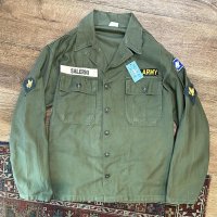 【60's】【米軍実物】【ビンテージ】【U.S.ARMY】【OG107】【ユーティリティシャツ】【サイズS】 
