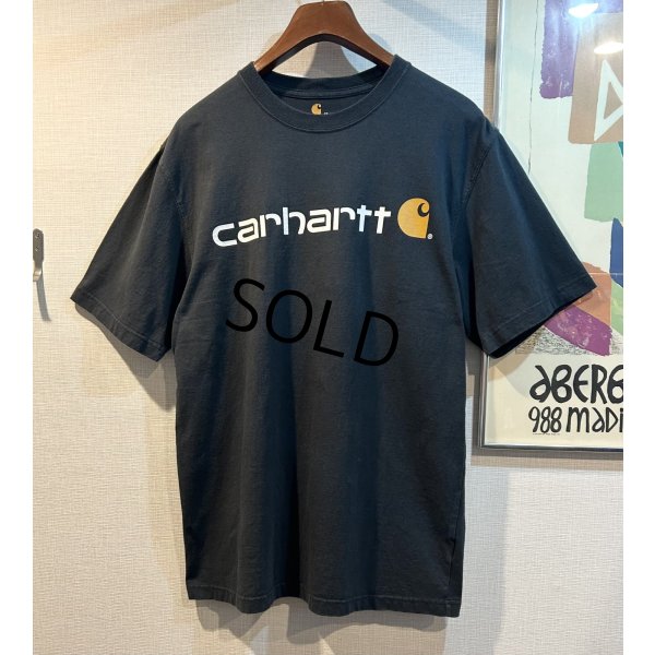 画像1: 【ビンテージ】【カーハート】carhartt【Original Fit】【ロゴ入り】黒【Tシャツ】【サイズ Ｍ】 