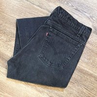 90's【ビンテージ】【LEVI'S】【リーバイス５０５】505【黒】【デニムパンツ】ブラックデニム【36×34】 