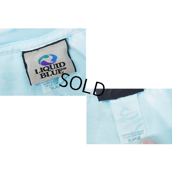 画像2: 【ビンテージ】【リキットブルー】【総柄】【タイダイTシャツ】【海】【ペンギン】Ｔシャツ【サイズXL】