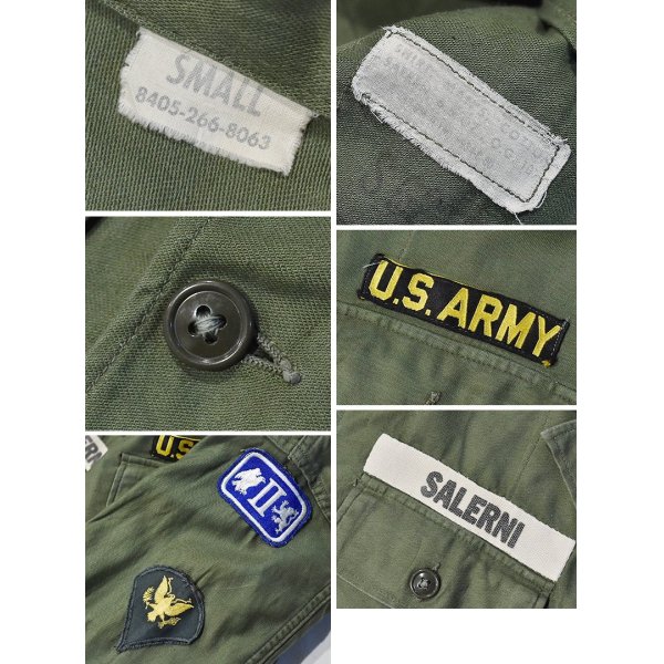 画像2: 【60's】【米軍実物】【ビンテージ】【U.S.ARMY】【OG107】【ユーティリティシャツ】【サイズS】 