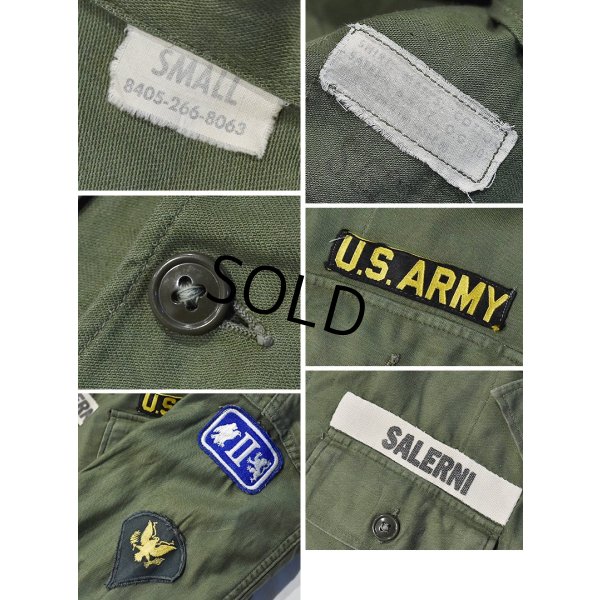 画像2: 【60's】【米軍実物】【ビンテージ】【U.S.ARMY】【OG107】【ユーティリティシャツ】【サイズS】 