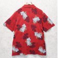 画像3: 90's【CHAPS】チャップス【ラルフローレン】POLO RALPH LAUREN 【赤】【ハイビスカス柄】【ポロシャツ】【サイズＬ】 <br> (3)