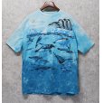 画像1: 【ビンテージ】【リキットブルー】【総柄】【タイダイTシャツ】【海】【ペンギン】Ｔシャツ【サイズXL】 (1)