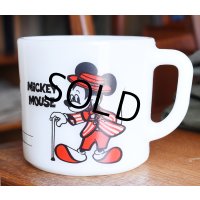 【Fire King】【ファイヤーキング】【MiCKEY MOUSE】ミッキーマウス【MiNNiE MOUSE】ミニーマウス【パラソル】【ショートマグカップ】ミルクガラス 