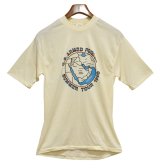 【デッドストック】90's【USA製】【ビンテージ】【U.S.ARMED FORCES】【米軍サマーツアー】ベージュ【Tシャツ】【サイズL】 