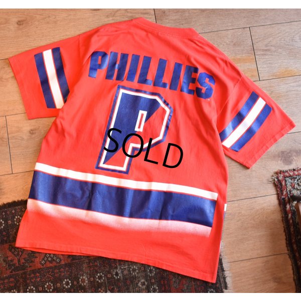 画像3: 90’s USA製 ビンテージ【MLB】【PHILLIES】フィーリーズ【赤】Tシャツ【サイズL】 
