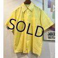 【ビンテージ】【Hathaway Shirts】【LORD&TAYLOR】【ハサウェイ】【黄色】【無地】ポリコットン【半袖シャツ】サイズL 