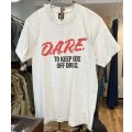 90's【USA製】ビンテージ【SCREEN STARS】スクリーンスターズ シングルステッチ【D.A.R.E.】グレー【Tシャツ】【サイズL】 