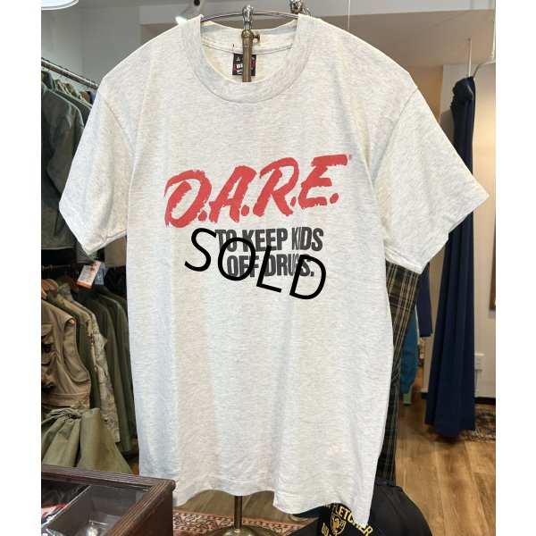 画像1: 90's【USA製】ビンテージ【SCREEN STARS】スクリーンスターズ シングルステッチ【D.A.R.E.】グレー【Tシャツ】【サイズL】 