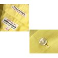 画像2: 【ビンテージ】【Hathaway Shirts】【LORD&TAYLOR】【ハサウェイ】【黄色】【無地】ポリコットン【半袖シャツ】サイズL<br> (2)