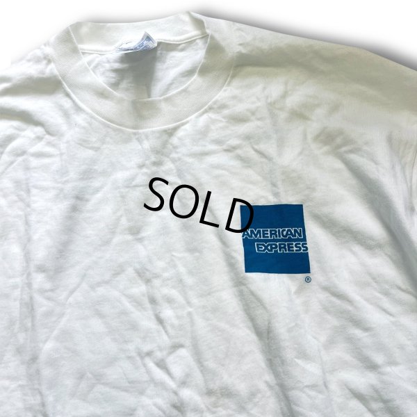 画像3: 【デッドストック】90's【USA製】【ビンテージ】ヘインズ【hanes】【AMERICAN EXPRESS】【バックプリント付き】白【Ｔシャツ】【サイズXL】 