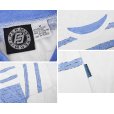 画像2: ビンテージ【PERMIT】【白×青ライン】【フェイクレイヤード】【Tシャツ】【サイズＭ】<br> (2)