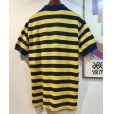 画像3: POLO ralph lauren【ラルフローレン】【紺ｘ黄色ｘ黄緑】【ボーダー柄】【ポロシャツ】【サイズＭ】<br> (3)